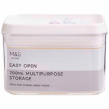 M&S Food Storage Container White Mix 700ml, imported from the UK