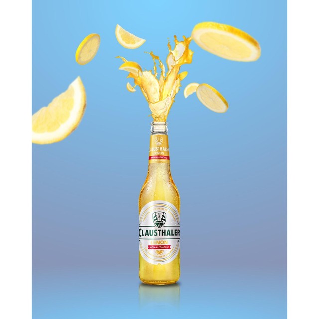 Clausthaler Zitrone Zitrus Radler alkoholfreie Saisonerfrischung 330ml - Britisches Produkt