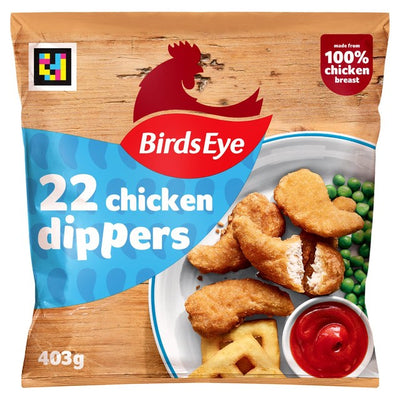 M&S Birds Eye 22 Crispy Chicken Dippers Frozen Snack 403g- Buy online at McGrocer