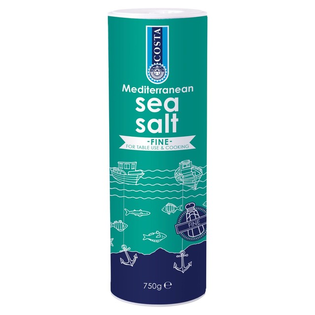 Costa Fine Sea Salt 750g cylinder - British product