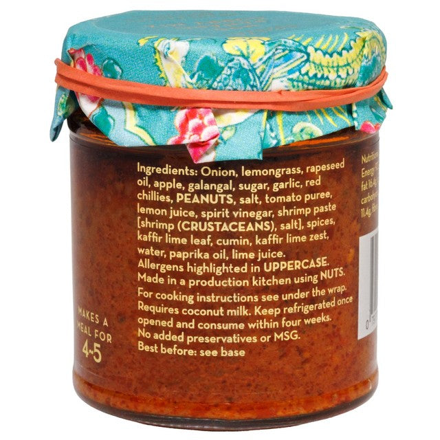 Nonya Secrets Panang curry mix glass jar, UK version