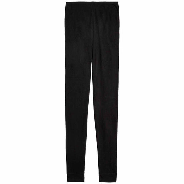 M&S Womens Thermal Pointelle Leggings Black Mix Leggings size 8