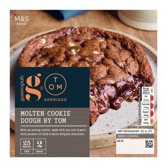 M&S chocolate cookie dough dessert 200g, imported from the UK
