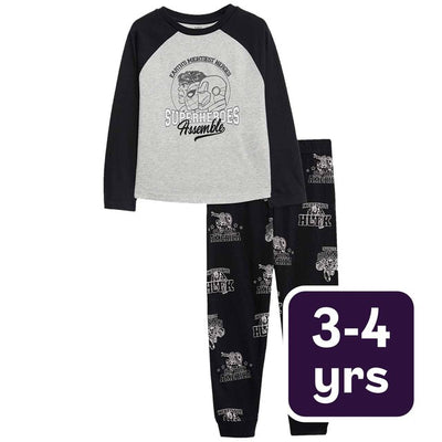 M&S M&S Marvel Avengers Pyjamas Grey Pyjama Sets 3-4 Y- Buy online at McGrocer