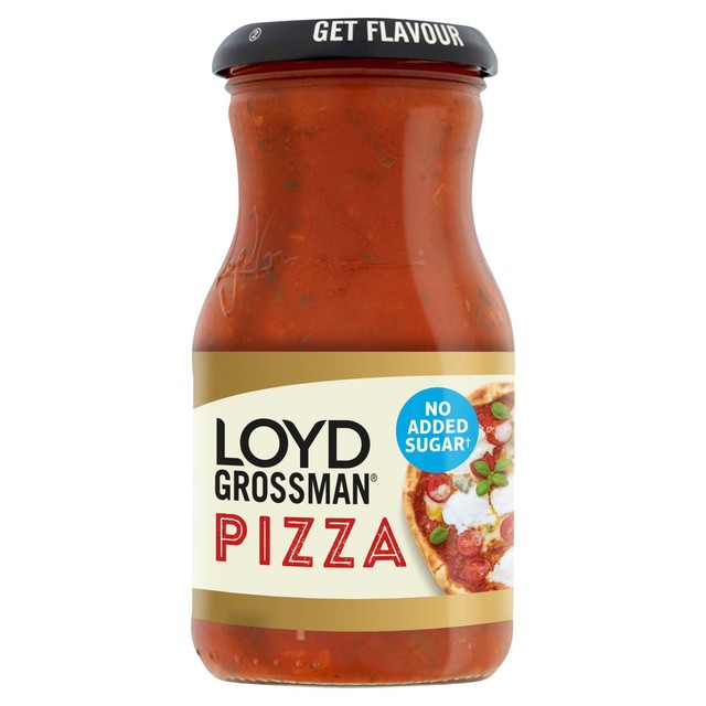 Loyd Grossman pizza sauce no added sugar 350g, UK version