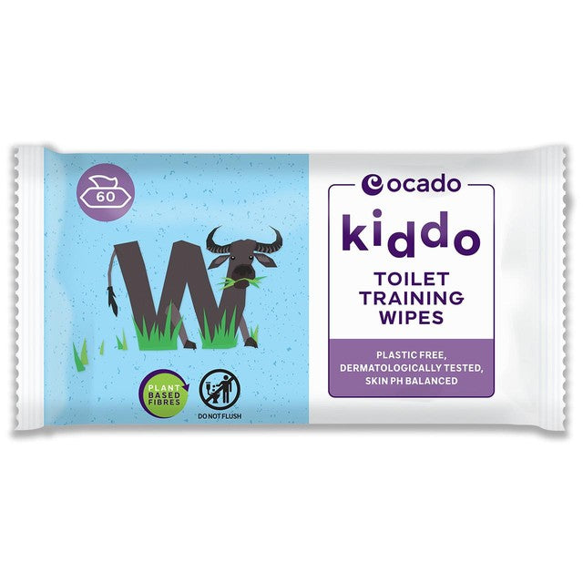 Ocado Kiddo lightly fragranced toilet training wipes 60 pieces, imported from the UK
