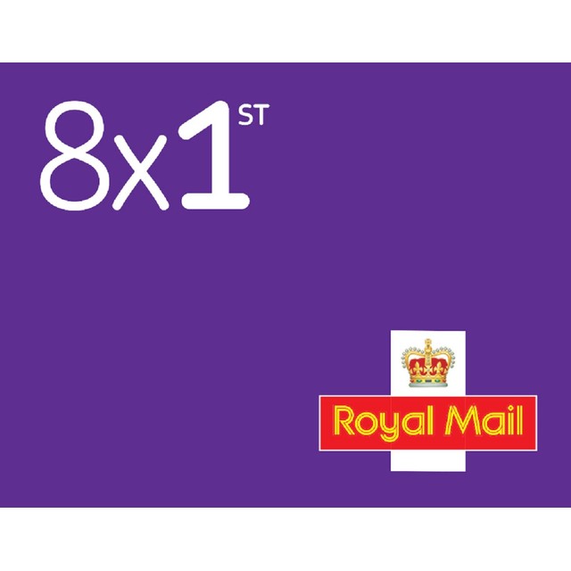 Royal Mail 1st Class Standard Size Stamps 8 Pack - British product