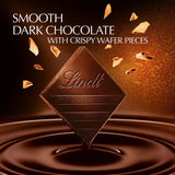 Lindt crispy wafer dark chocolate bar 100g, UK version