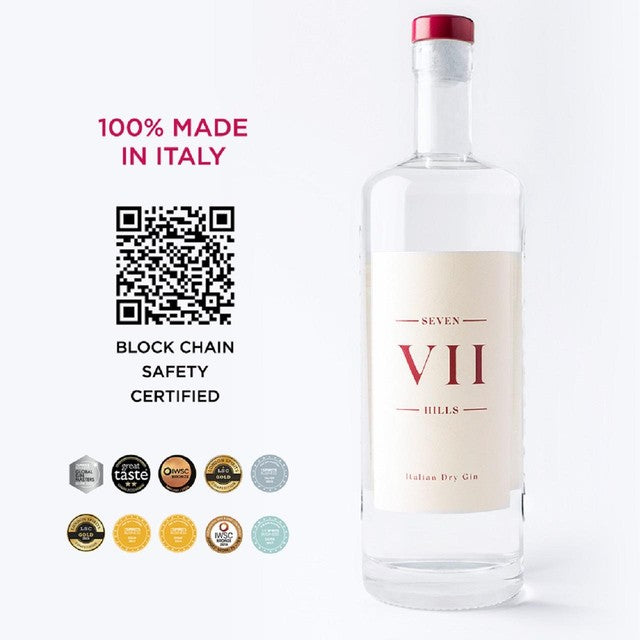 VII Hills Italian Dry Gin 70cl (British brand)