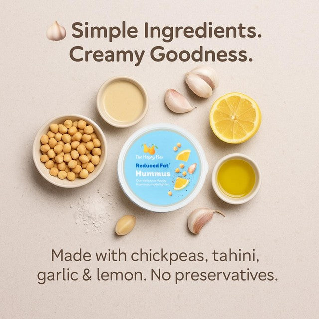 The Happy Pear reduced fat hummus 150g (British brand)