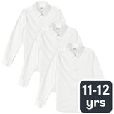M&S girls' slim fit white blouses size 11-12, imported from the UK