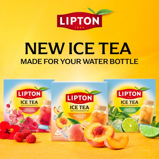 Lipton iced tea peach cold brew bags 10 count - British product