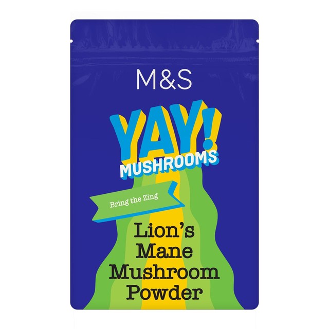 M&S Lion's Mane mushroom powder 100g, imported from the UK