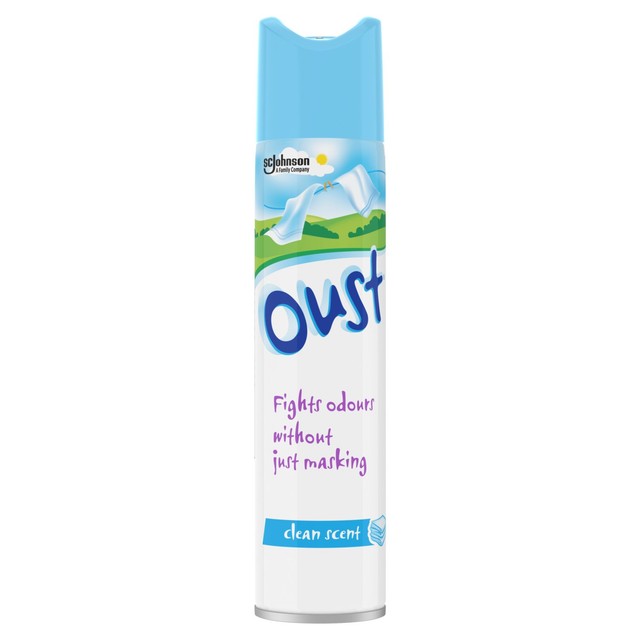 Oust Odour Eliminator Clean Scent 300ml, imported from the UK