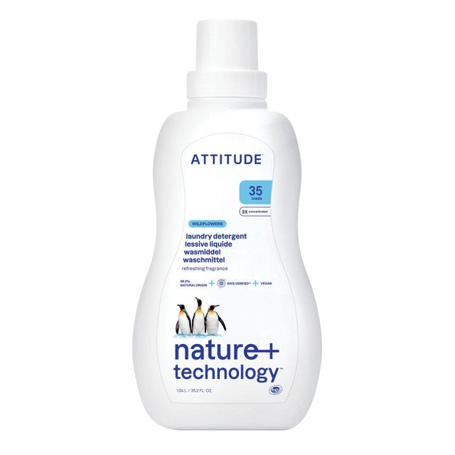 Attitude wildflowers laundry detergent 1.05L - British product