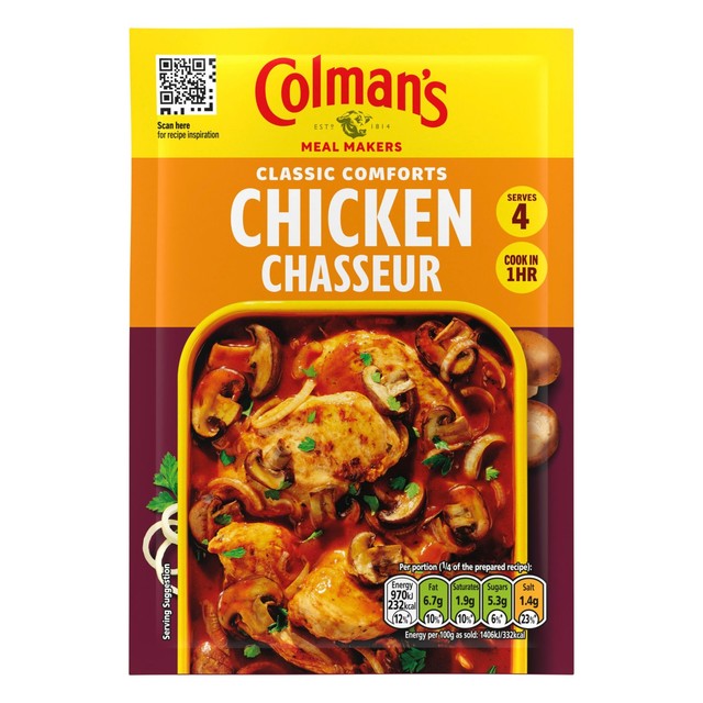 Colman's Chicken Chasseur seasoning mix 43g - British product