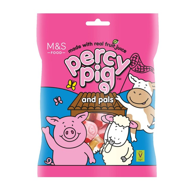 M&S Percy Pig fruit gums assorted flavours 170g imported from the UK