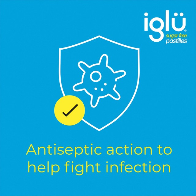 Iglu sugar-free mouth pain relief pastilles 24 pack, UK version