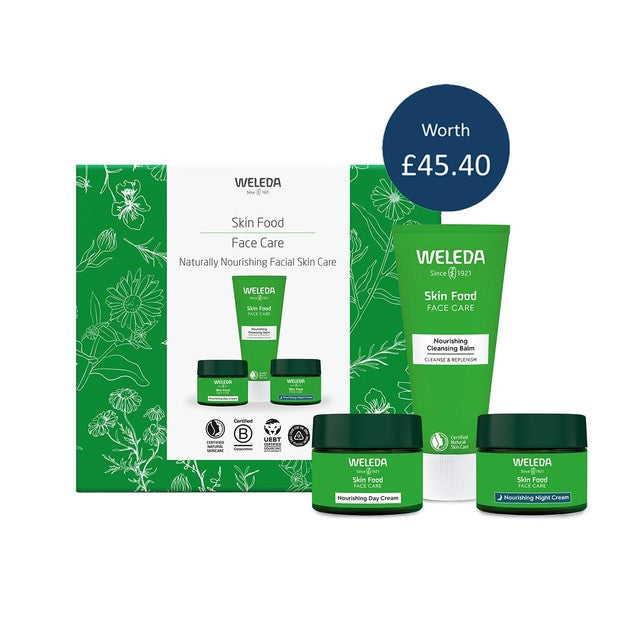 Weleda Skin Food Face Collection 3-piece skincare gift set (British brand)