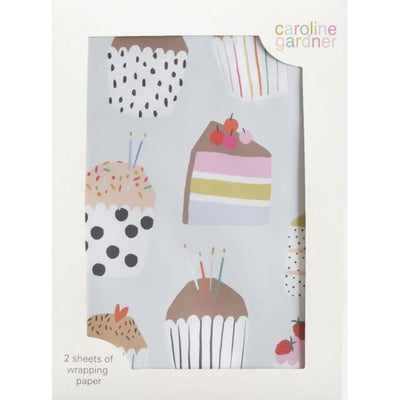 Caroline Gardner Rainbow Cupcakes Geschenkpapier 50 cm x 70 cm