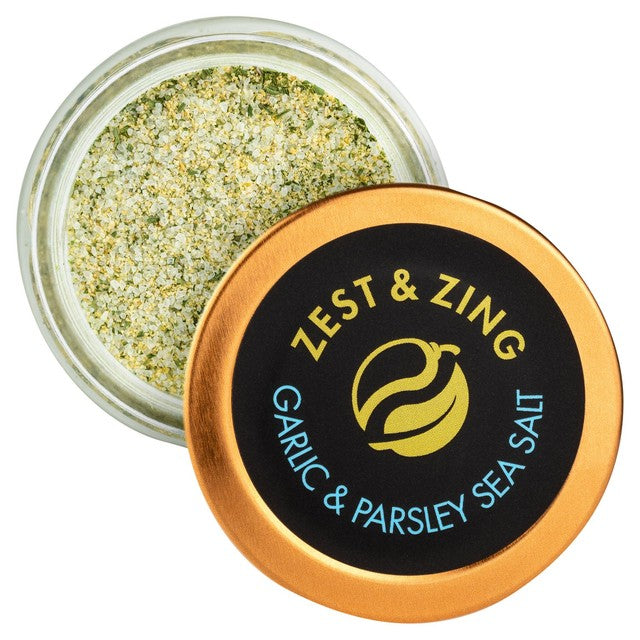 Zest & Zing garlic and parsley sea salt 40g (British brand)