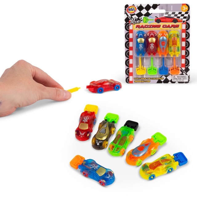 One For Fun mini racing cars 4pk, imported from the UK