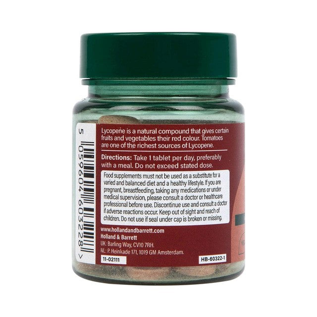 Holland & Barrett Lycopene 10mg tablets 60 per pack, UK version