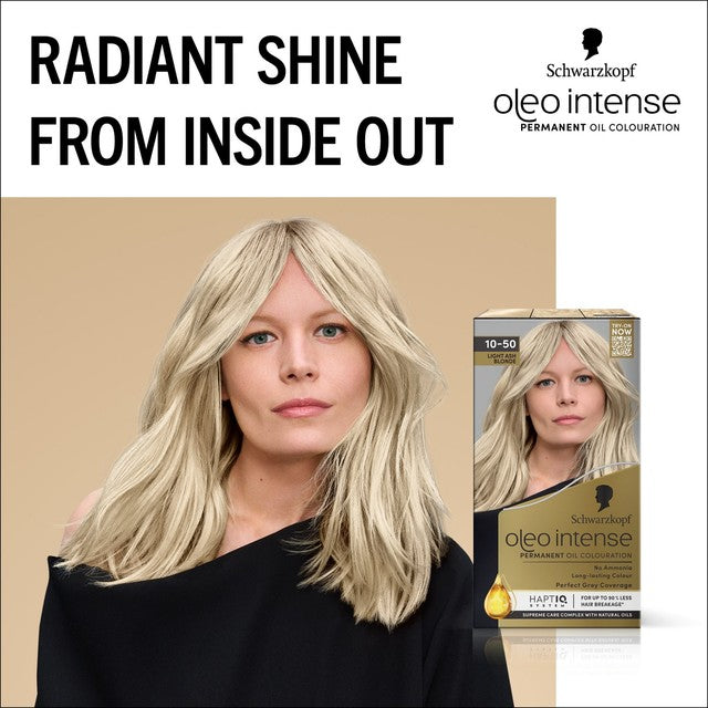 Schwarzkopf hair colour Light Ash Blonde 10-50 115ml (British brand)