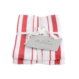 Eddingtons red basket weave tea towels set of 2 - British product