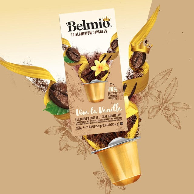Belmio Viva La Vanilla coffee pods 10 count - British product