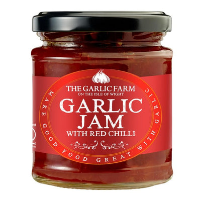 The Garlic Farm Hvitløkssyltetøy med Rød Chili 220g