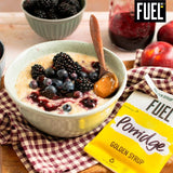 FUEL10K porridge sachets Golden Syrup 10 x 36g - British product