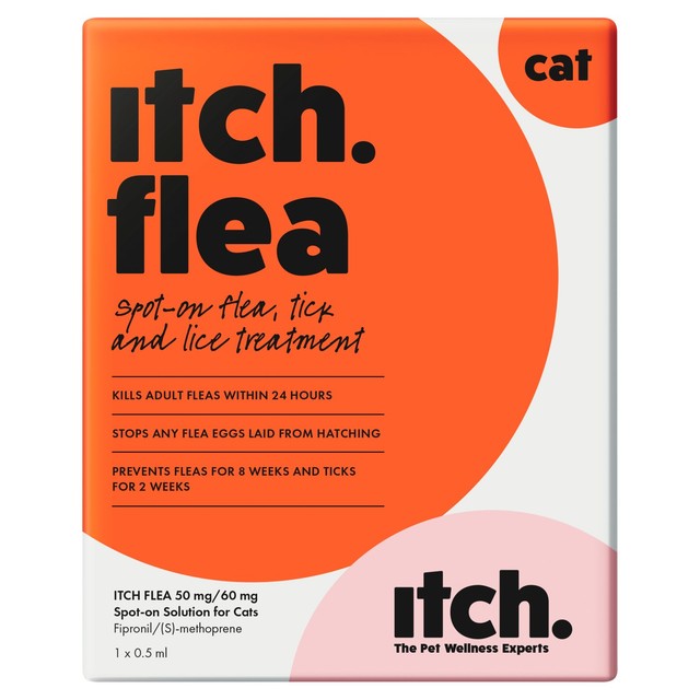 Itch Flea Cat Spot-On Treatment 1kg+, UK version