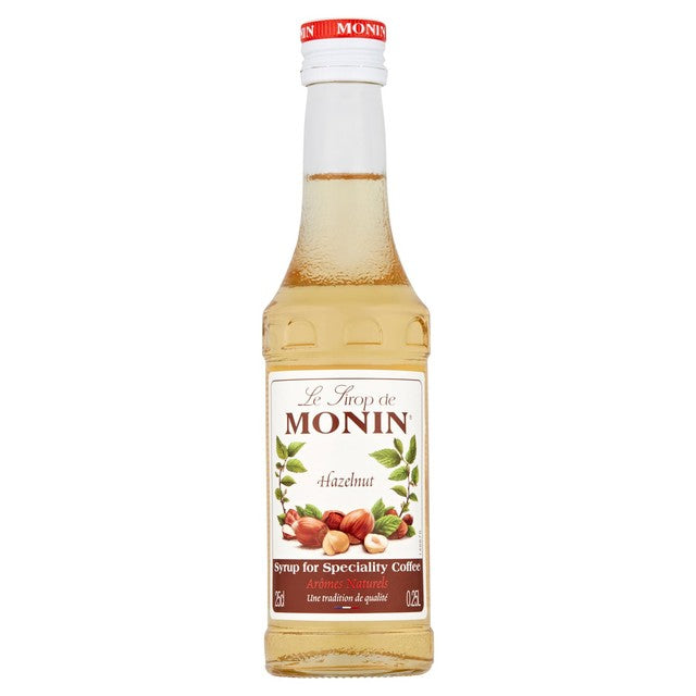 Monin hazelnut syrup 250ml, imported from the UK