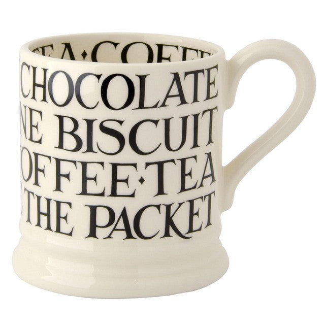 Emma Bridgewater Black Toast Writing Mug 300ml - British product