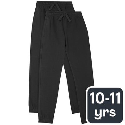 M&S M&S Unisex Regular Fit Joggebukser for 10-11 år i Black Barnejoggebukser - Kjøp online hos McGrocer