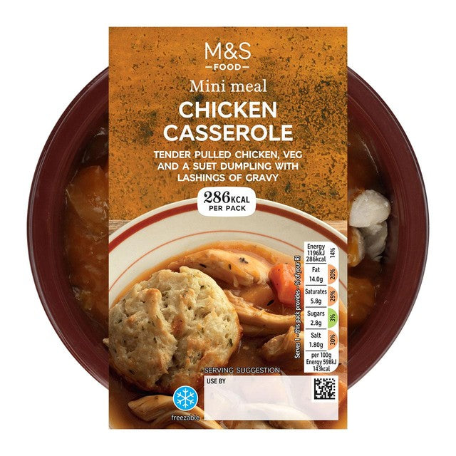 M&S Chicken & Dumpling Casserole 200g, imported from the UK