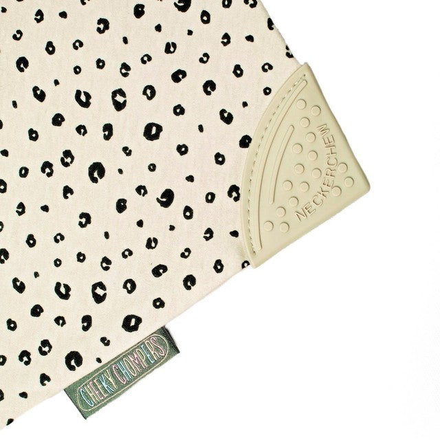Cheeky Chompers Neckerchew Leopard Spot One Size - British product