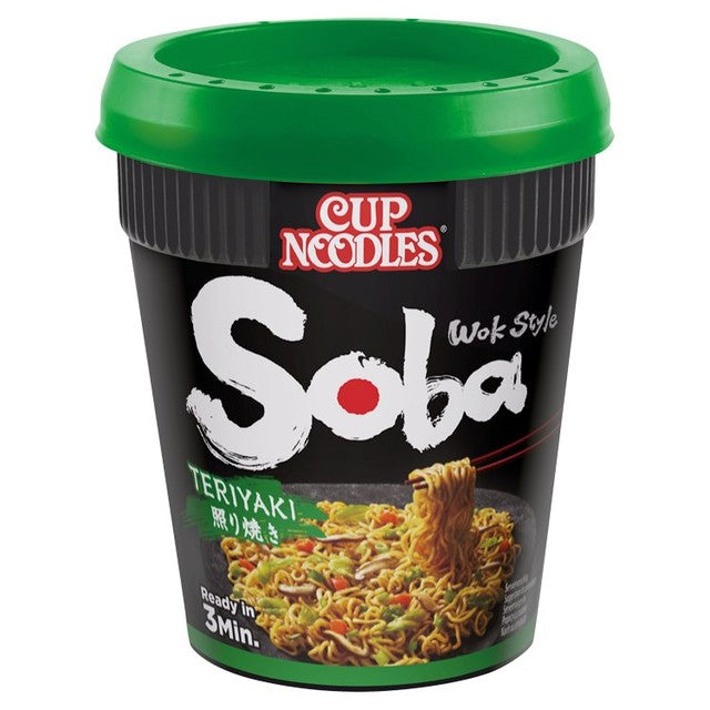 Nissin Soba teriyaki instant noodles pot 90g, imported from the UK