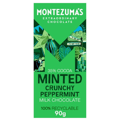 M&S Montezuma's Minted Peppermint Milk Chocolate Bar 90g- Buy online at McGrocer