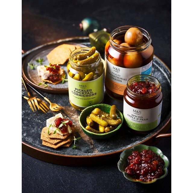 M&S Spiced Apple & Pear Chutney 320g, imported from the UK