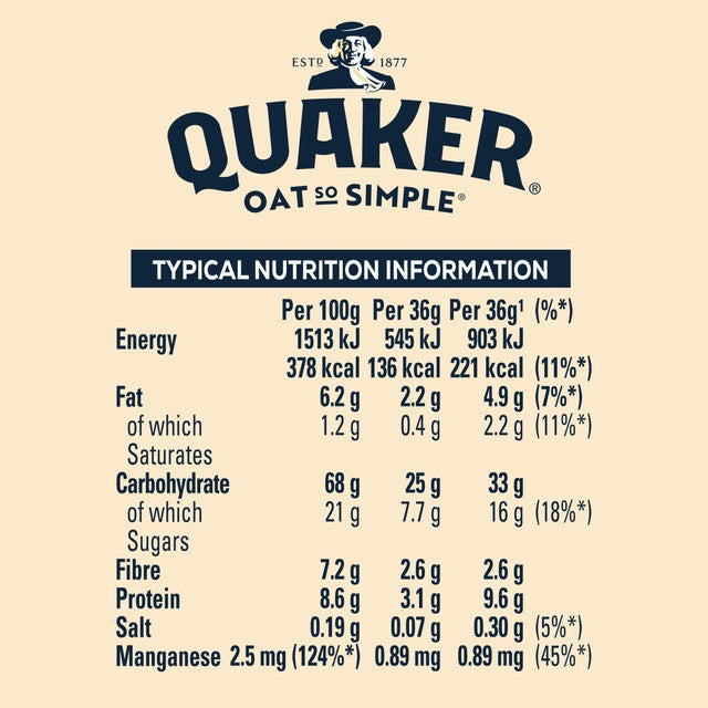 Quaker Oat So Simple Apple Blueberry porridge sachets 10 pack (British brand)