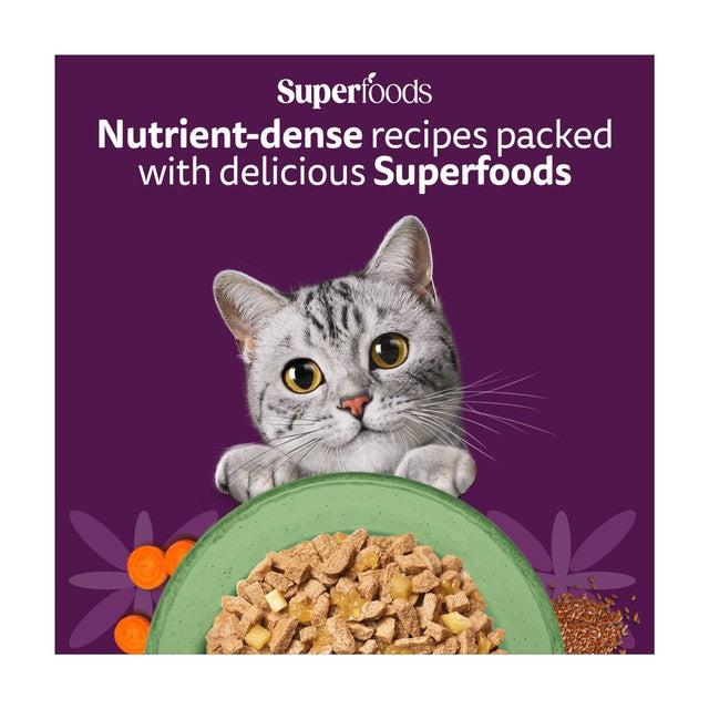 Whiskas Superfoods wet cat food mixed selection 15x50g (British brand)