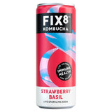 Fix8 Strawberry Basil kombucha 250ml (British brand)