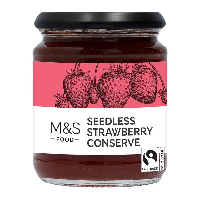 M&S seedless strawberry conserve 340g, imported from the UK