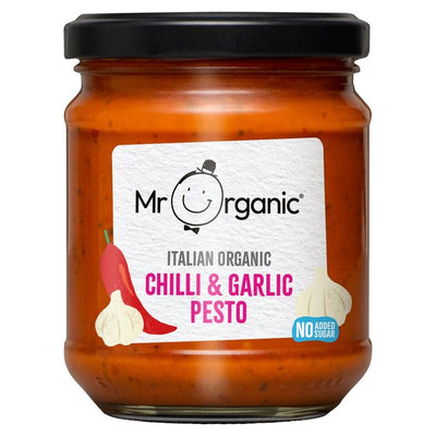 Salsa pesto de chile y ajo Mr Organic 190 g
