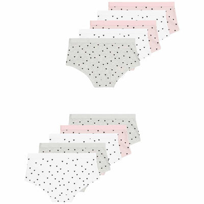 M&S Lot de 10 culottes Cœur Essentiel Multicolore Enfant Sous-vêtement 8-9 Ans - Acheter en ligne sur McGrocer