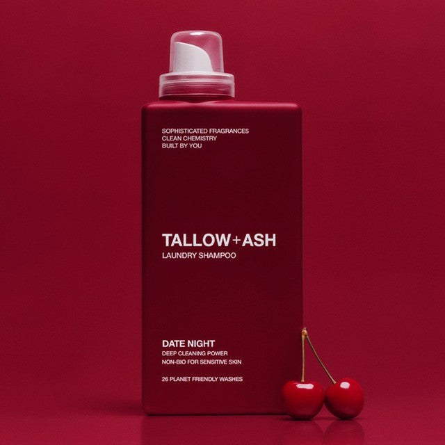 Tallow + Ash Date Night laundry shampoo, imported from the UK