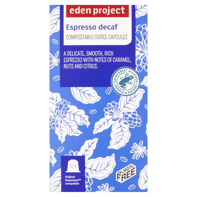 Eden Project decaffeinated coffee capsules 10 capsules - British product