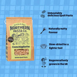 Northern Pasta Conchigliette pasta shells 450g, imported from the UK